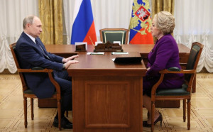Valentina Matvienko Informed Vladimir Putin About Activities of CIS Interparliamentary Assembly