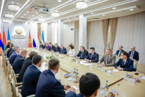 Участники Молодежной межпарламентской ассамблеи СНГ встретились с Натальей Кочановой и Дмитрием Кобицким
