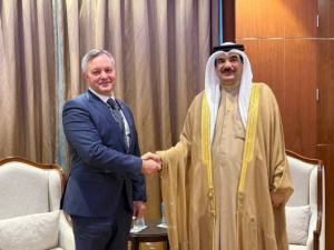 Dmitriy Kobitskiy and Secretary-General of Council of Representatives of National Assembly of  Kingdom of Bahrain Mohammed Ibrahim Al-Sisi Al-Buainain Held Meeting in Manama