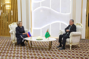 Валентина Матвиенко: Национальный лидер Туркменистана внимательно относится к развитию межпарламентского взаимодействия