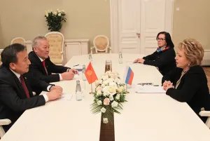 Председатель Совета МПА СНГ провела двустороннюю встречу с Председателем Жогорку Кенеша Кыргызской Республики
