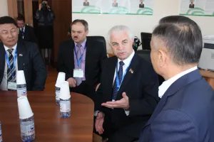 Прошла встреча наблюдателей от МПА СНГ с кандидатом на пост Президента Республики Казахстан Абельгазы Кусаиновым