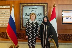 Прошла встреча Председателя Совета МПА СНГ с Председателем Федерального национального совета Объединенных Арабских Эмиратов