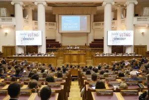 Вопросы развития и укрепления демократии обсудили в штаб-квартире МПА СНГ
