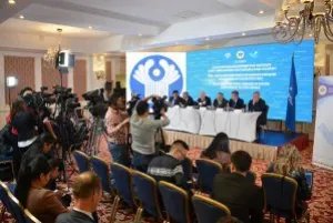 Наблюдатели от МПА СНГ приняли участие в итоговой пресс-конференции по результатам наблюдения за выборами Президента Кыргызской Республики