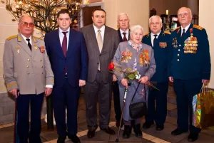 Hayk Chilingarian and Grachya pogosian to greet the veterans on the 23 February