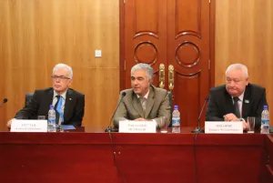 Saidjafar Ismonov takes questions from IPA CIS international observers