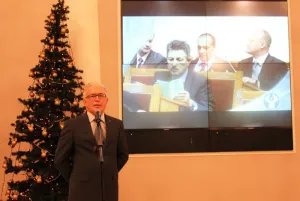 Alexey Sergeev presented New Year greetings to the IPA CIS Secretariat staff