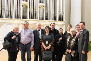 Participants of the Festival of the Russian-language theatres in the CIS and the Baltic States arrive in the Tavricheskiy Palace