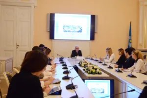 Alexey Sergeev meets with the students of the St Petersburg State University