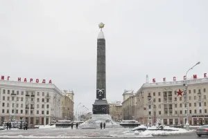 Commemorative events at the Victory monument in Minsk