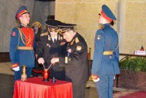 Flare of the Eternal Flame from Baku: a ceremonial handover to the keepers