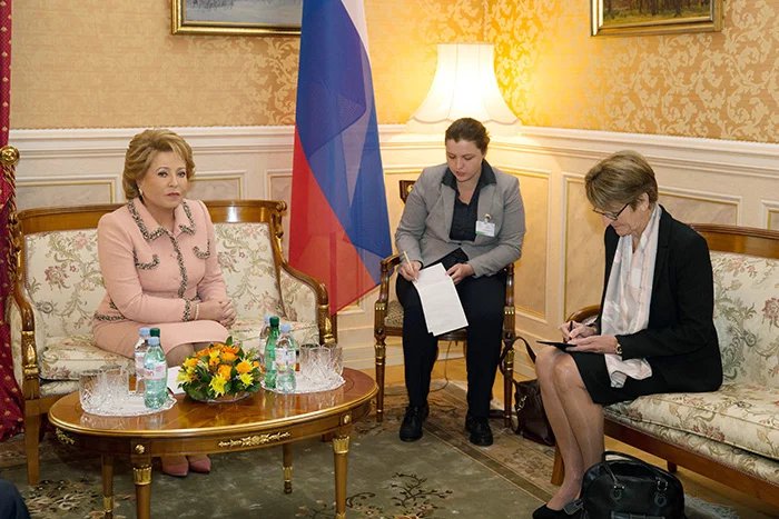 Valentina Matvienko held a meeting with Anne Brasseur