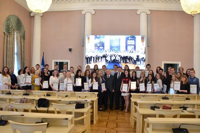 Award ceremony of the volunteers of the 8th Nevsky International Ecological Congress took place in the Tavricheskiy Palace