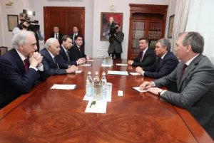 Members of the IPA CIS Council Ogtay Asadov and Vyacheslav Volodin met in Moscow