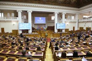 Plenipotentiary representatives of the parliaments of the IPA CIS member nations presented with awards