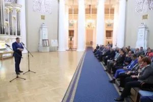 Representatives of the diplomatic corps of St. Petersburg visited the Tavricheskiy Palace on the eve of the International day of Parliamentarism