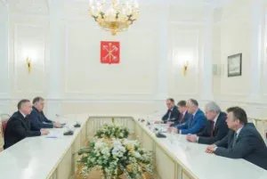 Plenipotentiary Representative of Parliament of Republic of Moldova Ion Lipciu Takes Part in Meeting with Governor of Saint Petersburg as Member of Presidential Delegation