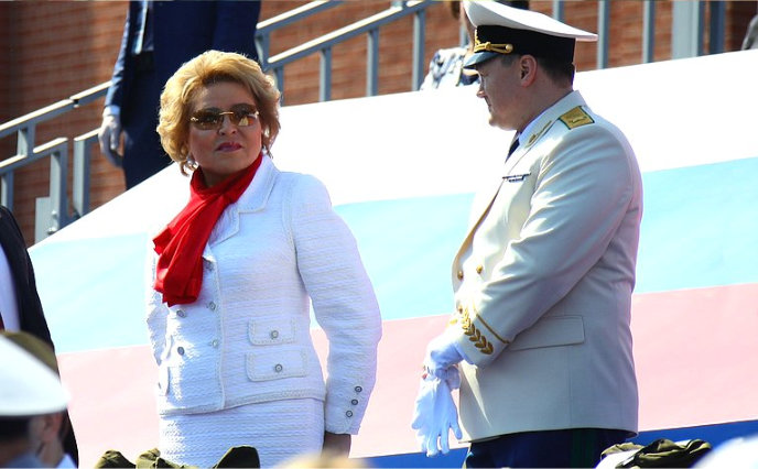 Председатель Совета МПА СНГ Валентина Матвиенко присутствовала на военном параде на Красной площади в ознаменование 75-летия Победы