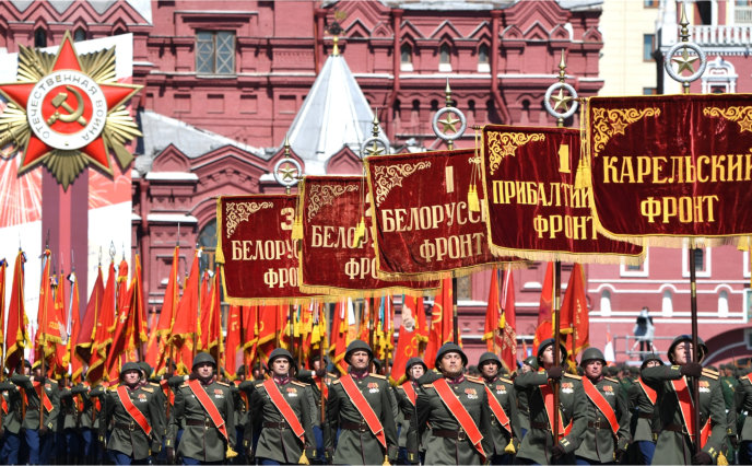 Председатель Совета МПА СНГ Валентина Матвиенко присутствовала на военном параде на Красной площади в ознаменование 75-летия Победы